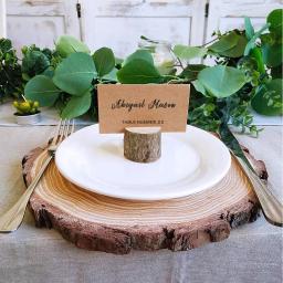 10 árvore toco cartão titulares + 10 cartões Casamento festa decoração decorações mensagem cartões - Image 2