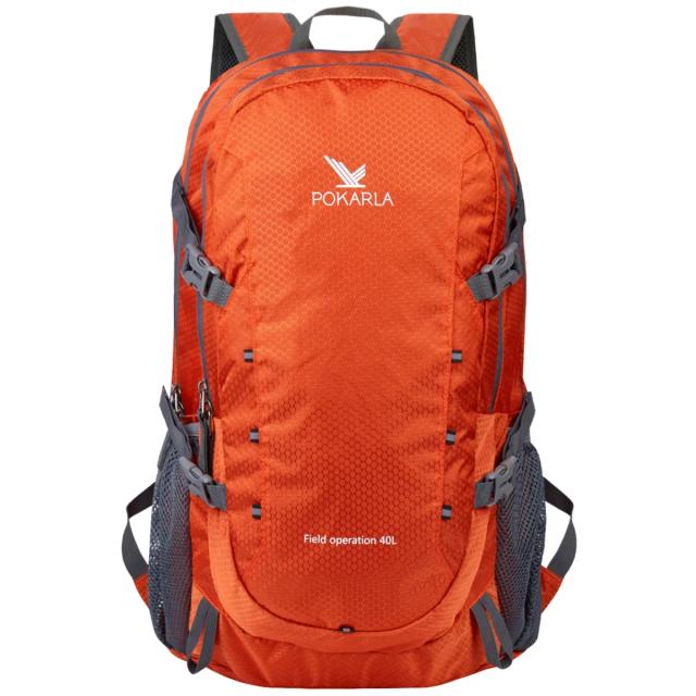 Mochila de viagem 40l, à prova d'água, leve, embalável, caminhadas ao ar livre, acampamento, mochila dobrável para homens e mulheres, bolsas traseiras de escalada
