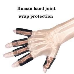 10pcs dedo manga suporte polegar dedo tala cinta protetor respirável elástico remendo fita esportes guarda alívio dor - Image 2