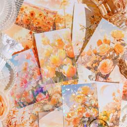 Planta vintage flor Material adesivo definido, Criatividade papel de fundo, DIY Diário Album Scrapbooking suprimentos, 32 pcs - Image 2