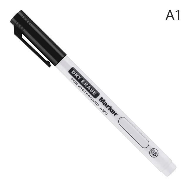 Caneta Apagável Impermeável para Quadro Branco - Marcador Fino 0,5mm Ideal para Escritórios e Exames