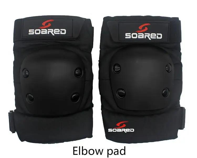 Profissional Engrossar Joelho Guarda, Protetor de Cotovelo, Preto Brace Pad, Ski Snowboard, Patinação, S, M, L, 2pcs - Image 1