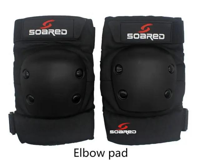 Protetor de Joelho e Cotovelo para Esportes de Inverno - Conjunto de 2 Peças em Preto, Tamanhos S, M e L