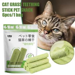 Cat Grass Teeth Cleaning Stick, Pet Snacks, Hairball Removal, Linha do cabelo suave, Pronto para comer, bebê - Image 5