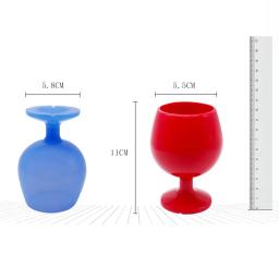 Cálice De Vinho De Silicone Dobrável, Copo De Cocktail Inquebrável, Cerveja ao ar livre, BBQ Champagne, Garrafa De Uísque, Portátil Travel Teacups Canecas - Image 2