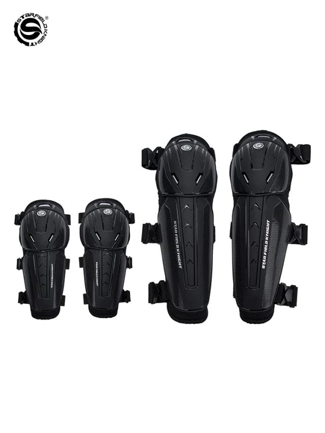 Star Field Knight Conjunto de Proteção para Motocicleta Joelheiras e Cotoveleiras 4 Peças