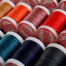 Fio Encerado Redondo para Artesanato de Couro, Cordão de Poliéster Trançado, Cordas de Cera Revestidas, Jóias DIY Costura, Artesanal, 120m, 1 Rolo - Image 4