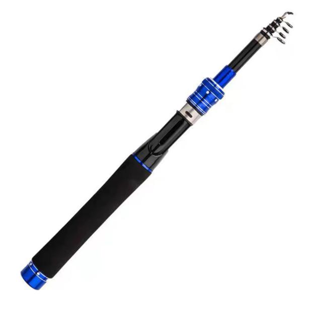 Conjunto de Vara e Carretilha Telescópica com Alças EVA para Pesca em Água Doce e Salgada ao Ar Livre