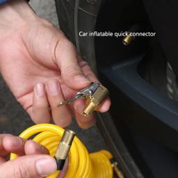 Adaptador de bico de ar rosqueado para bomba de ar de carro, acessórios portáteis para bomba de ar de carro, clipe de cabeça de conversão rápida, bico de ar - Image 3