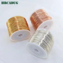 Fio de Cobre para Fazer Jóias, Ouro 14K e Prata Banhado, Fio De Metal De Latão, Acessórios DIY, Suprimentos, Artesanato De Rosca, 5 Metros - Image 6