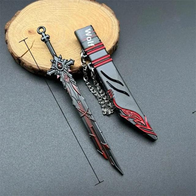 Chaveiro Espada Antiga Miniatura Metal Não Afiada - Colecionador