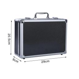 Estojo De Armazenamento De Alumínio Com Compartimento De Armazenamento, Caixa Sólida Com Zíper, Ferramentas Domésticas, Atividades, Viagem, Microfone - Image 6