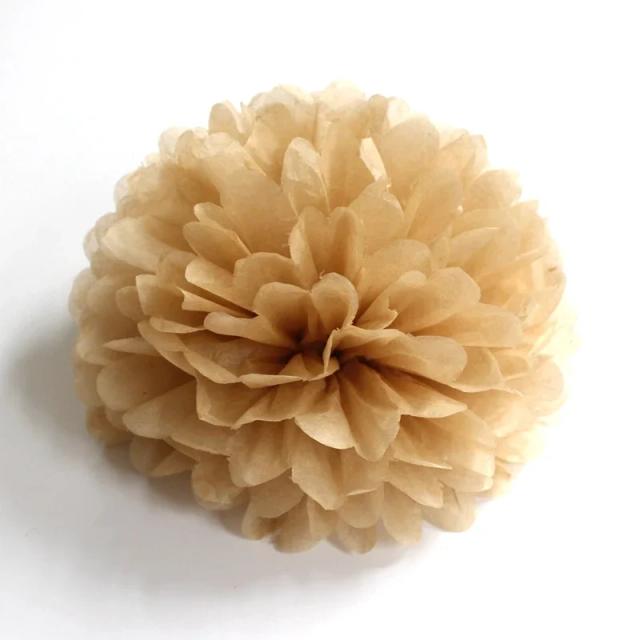 Pom Poms Coloridos para Casamentos, Aniversários e Baby Showers - Decoração Versátil em Vários Tamanhos (10 a 35 cm) - Pacote com 5 Unidades