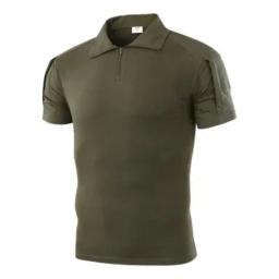 Camisa de manga curta camuflada masculina, tops de caça e caminhada, camiseta de treinamento tático, esportes ao ar livre, verão - Image 1
