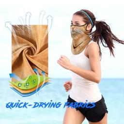 Esporte cachecol animais padrões respirável anti-uv à prova de vento pendurado orelha máscara facial pescoço gaiter caminhadas ao ar livre pesca bandana masculino - Image 3