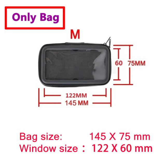Suporte Universal à Prova D'Água para Celular em Bicicleta e Motocicleta com Bolso com Zíper para Montagem no Guidão