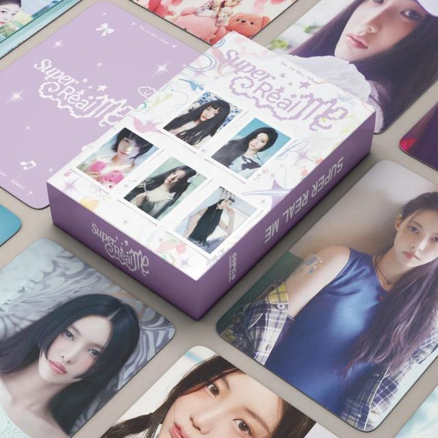 Coleção de 55 Cartões Fotográficos KPOP ILLIT - Álbum para Fãs de Meninas e Grupo, Ideal para Presentes e Postais