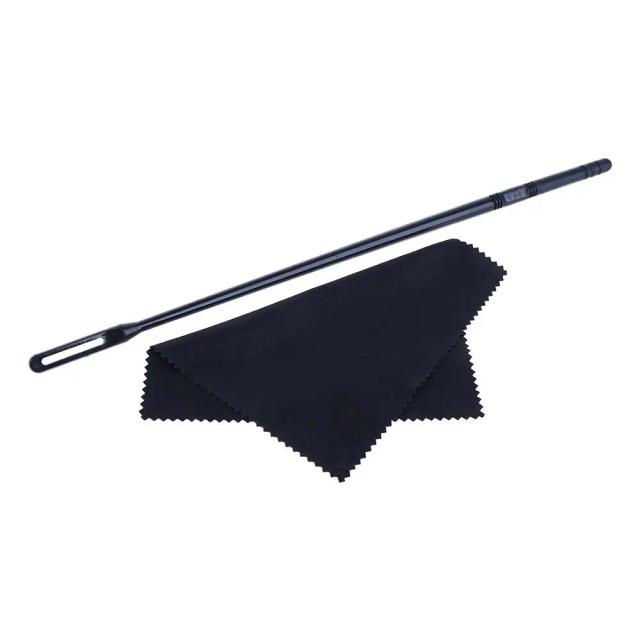 Instrumento musical ferramenta de limpeza de sopro com pano vara de limpeza flauta kit de limpeza haste de limpeza cotonete piccolo limpeza
