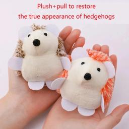 Brinquedos De Dentição De Pelúcia Para Animais De Estimação, Brinquedos Interativos Do Gato, Hedgehog Sounds - Image 2