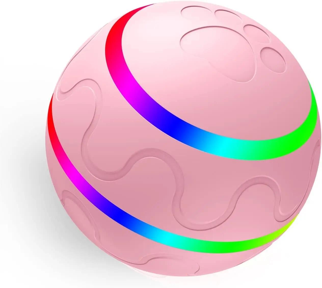 Bolas interativas inteligentes do cão, Controle remoto Dog Chew Toy Ball para mastigadores agressivos, 4 horas correndo tempo rolando bolas para cão - Image 1