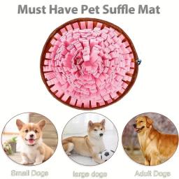 Lavável Feltro Sniffing Pad para Pet, Cão dobrável Slow Feeding Mat, Treinamento Snuff Mat Toy - Image 2