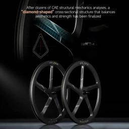 Conjunto de Rodas de Carbono ELITEWHEELS GRAVEL ES5 2.0 com Cubo Ratchet 50T, Largura Interna de 26mm, Tubeless, Aerodinâmico para Trilha e Cross Country - Image 4