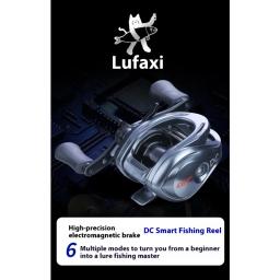 Lufai gt bluetooth 7.3:1 dc carretilhas de pesca de arremesso 9kg freio eletrônico 196g fibra de carbono 1.5g-40g carretel de pesca de isca - Image 3