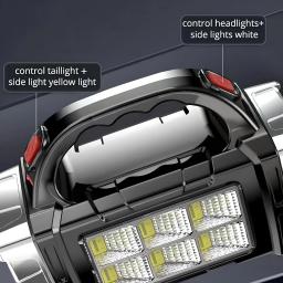 Poderosa lanterna led cob acampamento recarregável lanterna portátil ao ar livre holofote luz forte tocha fonte de alimentação móvel - Image 4