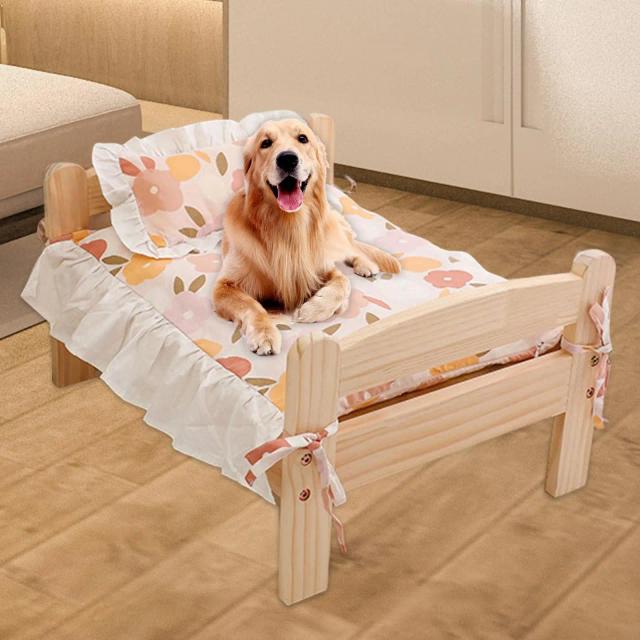 Cama Elevada para Pets: Estrutura Confortável para Gatos e Cães, Ideal para Kennel e Acessórios para Animais de Estimação