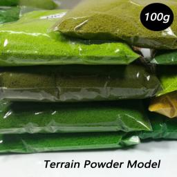 Pó Miniatura para Paisagem, Grama Simulação, Modelo de Construção de Trem, Escala HO, Escala HO, 100g - Image 6