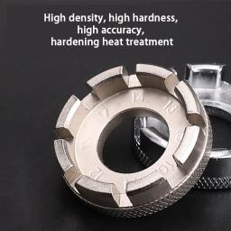 Bicicleta falou mamilo chave, 8 Way, Groove Bike Roda Rim Ajustador, Spanner Multitool, Repair Service Tool Key, Ferramentas Da Bicicleta, Ciclismo - Image 1