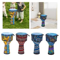 Tambor de mão africano 8 pol. Tambor Djembe leve para presentes de feriado crianças adultos - Image 4