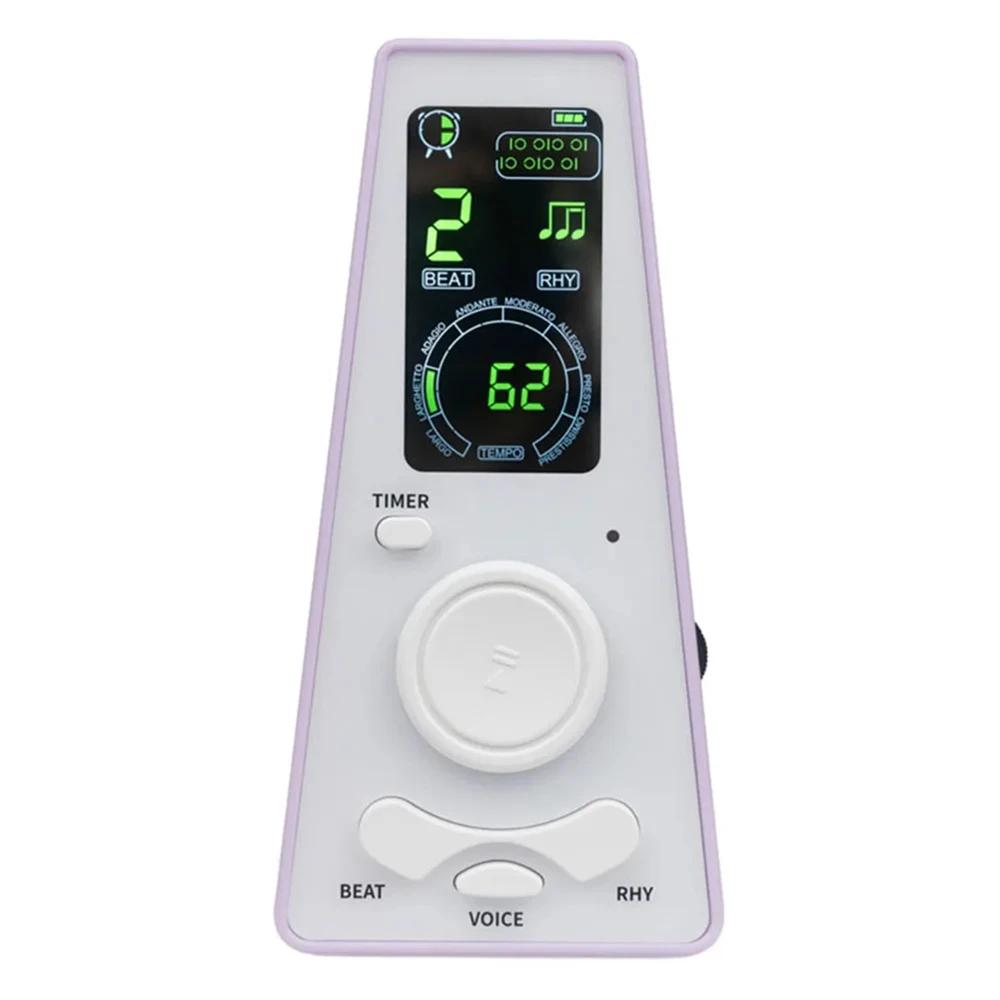 Metrônomo digital eletrônico com temporizador, Inglês Vocal contagem, controle de volume, uso para piano, guitarra, bateria, violino - Image 1
