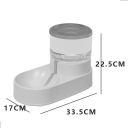 Alimentador automático Pet com grande capacidade, cão e gato comida tigela, dispensador de água, antiderrapante, destacável Kitten fonte de água, acessórios Pet - Image 6