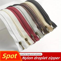 Bolsa de nylon zíper com cauda fechada, zíper multicolor, saco desbloqueado, n ° 3, 15cm,20cm,25cm, 8pcs - Image 1