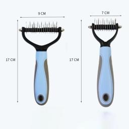 Escova profissional da remoção do cabelo do animal de estimação, pente do cão, pente do gato, dispositivo da beleza, cão - Image 5