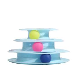 Três Camadas Bola Gato Brinquedo Interativo, Bola, Play Plate, Espaço Torre, Pet Cat Turntable - Image 2