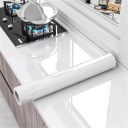 Papel De Parede De Vinil Brilhante Para Decoração De Móveis, Adesivos De Parede Impermeáveis, Adesivo Adesivo Para Mesa De Banheiro E Cozinha - Image 2