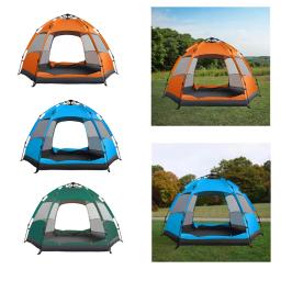 Barraca de acampamento automática, pano Oxford ventilado ao ar livre, Quick Montar tenda para escalada na praia, Family Trips, Trekking - Image 4