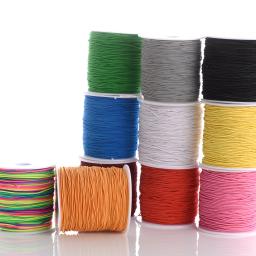 100m/rolo 1mm cabos elásticos pulseira trançada corda de náilon fios decorativos feitos à mão para fazer jóias diy pulseira suprimentos - Image 4