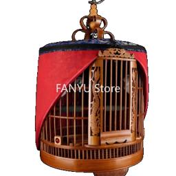 Gaiolas de madeira luxuosas para pássaros, criação de periquitos ao ar livre, gaiola para pássaros, parque canário, jaula pajaro, suprimentos para pássaros wz50bc - Image 6