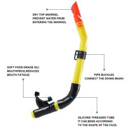 Equipamento de mergulho para adultos, máscara de snorkel, máscara anti-nevoeiro, vista panorâmica - Image 6