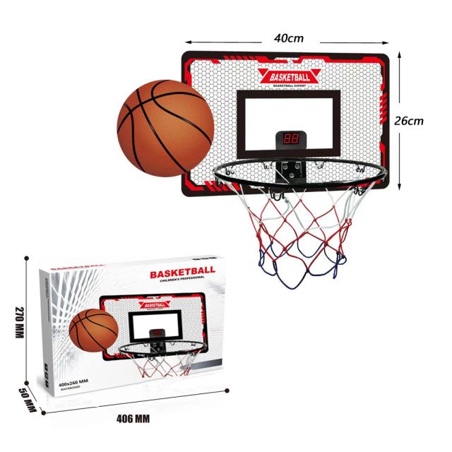 Rack de Basquete Dobrável para Crianças - Brinquedo Esportivo para Jogos em Casa e ao Ar Livre
