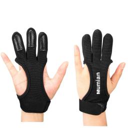 Luva de tiro com arco multi, acessório artesanal de longa duração, respirável, ideal para caça e tiro, grande, três dedos, 1 unidade - Image 3