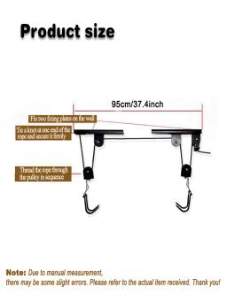 Parede Superior Suspensão Rack, Universal Telhado De Montagem, Gancho De Telhado De Bicicleta, Mountain Bike Cabide, Teto De Montagem, 1Pc - Image 6