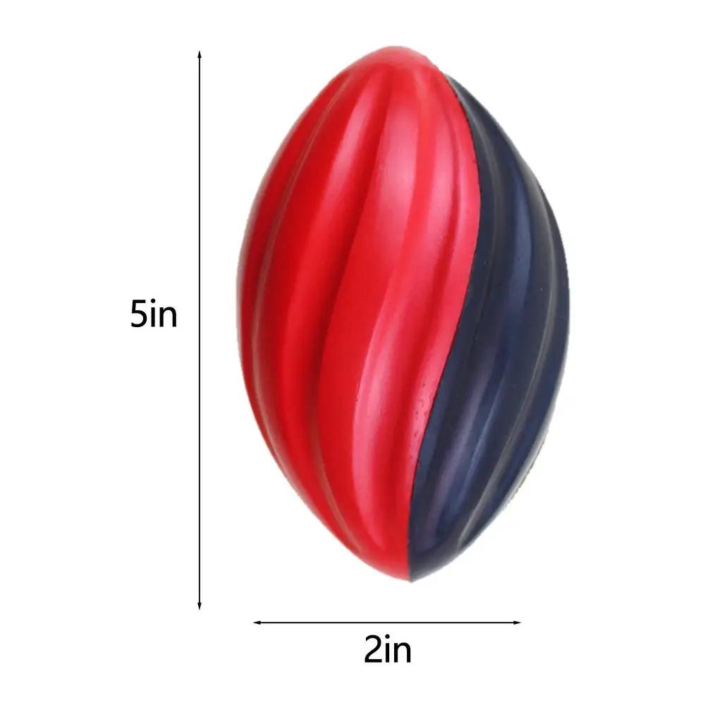 Slow Rebound Spiral Rugby Ball para crianças, treinamento, esportes indoor e ao ar livre, brinquedos sólidos, 5 em - Image 1