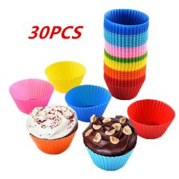 Round Silicone Cake Mold, Muffin e Cupcake Baking Moldes, Reutilizáveis DIY Bolo Decoração Ferramentas, Casamento e Decorações De Festa De Aniversário - Image 1