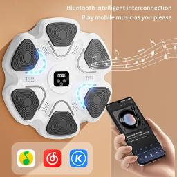Smart Music Boxing Machine para adultos e crianças, Sports Fitness Trainer, Home Exercício Response, Boxing Wall Target, Novo - Image 3