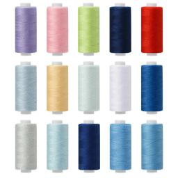 1 conjunto de 10 rolos de linha de costura de poliéster 402 para uso manual e mecânico, 400 jardas, faça você mesmo - Image 2
