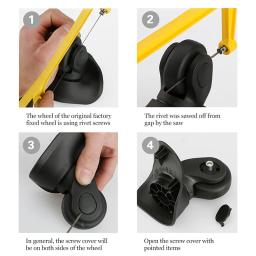 Substituição Bagagem Roda para Mala, Substituição Roda De Rolamento, Cinto Silencioso, Ferramentas De Reparação, Durable, Acessórios De Viagem - Image 6